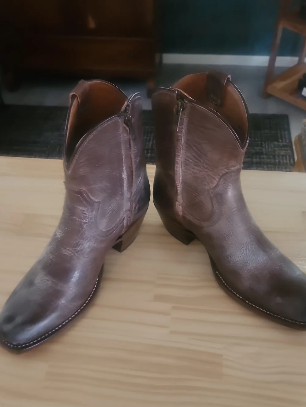 Cleo & Wolf Leather Cowboy Boots